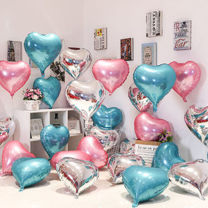 心形气球爱心情人节粉红色飘空订婚房浪漫布置结求婚生日装饰桃心