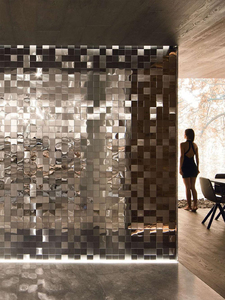 陶坂堂 不锈钢金属马赛克瓷砖3D背景墙卫生间浴室艺术餐厅墙砖