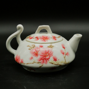 怀仁堂水点桃花功夫茶壶陶瓷研究所珍品个性茶具古玩瓷器茶道摆件