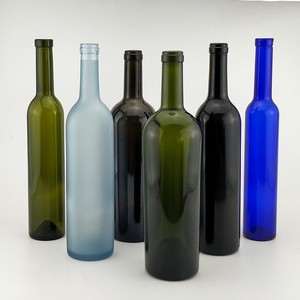 厂家直销375-500ml红酒瓶750ml葡萄酒瓶空瓶玻璃酒瓶自酿瓶送盖子