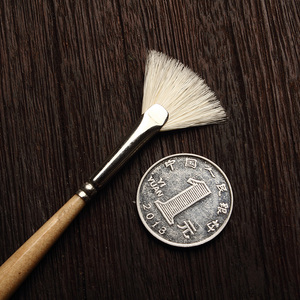 原装进口法国拉斐尔raphael猪鬃毛扇形笔油画笔丙烯画笔3695画刷