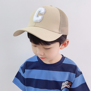 儿童鸭舌帽男童夏季太阳帽子网眼透气薄款宝宝遮阳帽男孩棒球帽潮