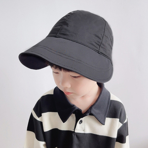 女宝宝遮阳帽草帽春秋夏季薄款防晒男童太阳帽渔夫帽潮7se蔷薇139