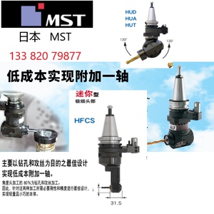 日本MST迷你型角度头BT40-HF12 台湾名扬 功阳日本BIG侧铣头OMG