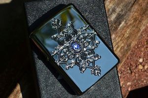 代购zippo/芝宝 盔甲打火机水晶护甲34592创意复古礼物男士