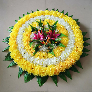 包邮1米大花圈仿真菊花清明祭祀墓地摆放装饰小花坟头架子花插花