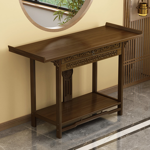 新中式玄关桌客厅靠墙桌子实木中式玄关桌入户长条桌供桌家用条案