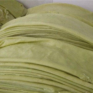 湖北天门特产农家手工现做新鲜豆皮豆饼豆丝湿豆皮真空包装3斤