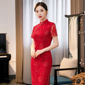 一珂锦绣名牌张曼玉同款昊腾女装2021新款陶玉梅端庄大气礼仪旗袍