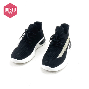 dusto/大东春季新款百搭轻便跑步休闲鞋黑色运动鞋女dw21q5019a