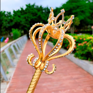 儿童公主水晶权杖魔法棒女孩手杖走秀仙女女童魔法杖女生玩具