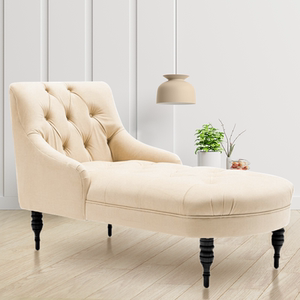 美式轻奢贵妃椅布艺欧式客厅阳台贵妃沙发塌卧室窗边休闲躺椅沙发