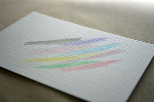 定制明信片-300g荷兰布纹卡纸-本店特色卡纸-宣传卡-保养卡