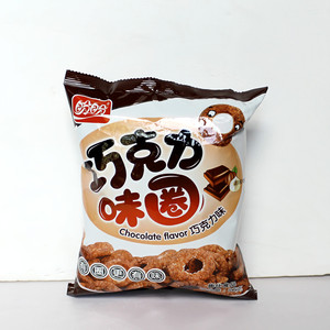 盼盼巧克力冰淇淋芝士味圈82g/袋 3种口味休闲零食巧克力味圈82克