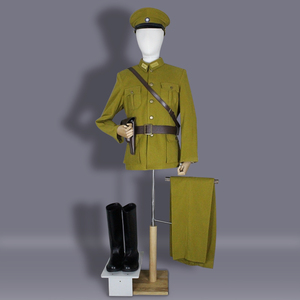 新款民国中式立领国军装张学良同款高档毛呢剧本杀演绎推理包邮