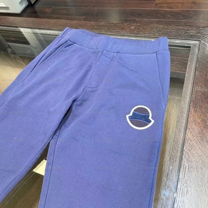 意大利奥莱 moncler 男童大logo卫裤休闲裤 深蓝 14a 可配卫衣