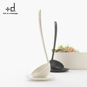 日本进口+d正品 红点设计大奖 长柄自立式汤勺 创意家居礼品厨具