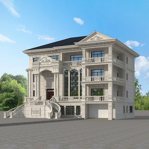 d701新农村四层豪华欧式自建房乡村新款大气别墅设计图纸小洋楼