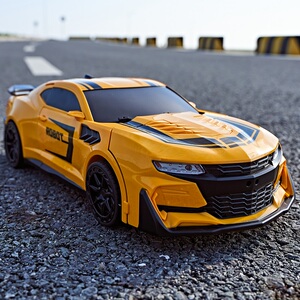 超大号大黄蜂儿童变形玩具金刚汽车人遥控汽车机器人电动赛车男孩