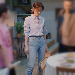 欧洲对你的爱很美刘敏涛罗晴同款衣服女秋长袖衬衫上衣衬衣牛仔裤