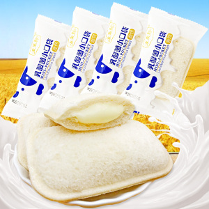 友来利乳酸菌小口袋夹心面包500g早餐蛋糕点鲜奶小白网红零食吐司