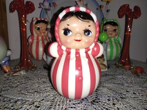 wd04100313淘宝80后复古怀旧不倒翁娃娃琴不倒摆件宝宝婴安抚玩具5