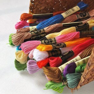 40色花草系配色r线 新手刺绣纯棉绣花线 十字绣线diy手工辅料配线