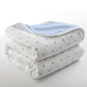 六层纱布毛巾被纯棉单人双人夏季薄款婴儿儿童8层午睡小毯子盖毯