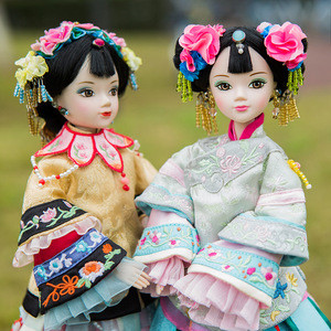 包装升级】可儿娃娃锦绣清朝贵族女子古装娃娃收藏礼赠9065-9066