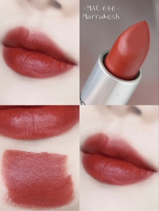 mac/魅可全色号子弹头口红唇膏哑光显白女 646#脏橘色