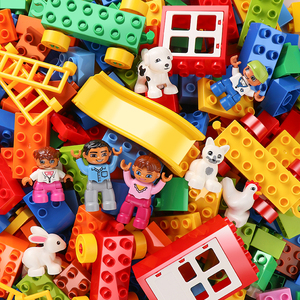 大颗粒积木散装零件大块儿童益智拼装玩具3到6岁男孩女孩兼容乐高