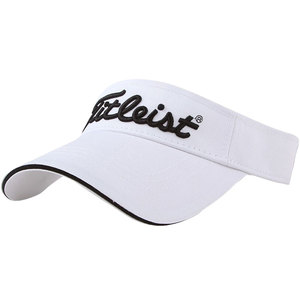 高尔夫球帽子男 女士夏季无顶 空顶遮阳帽 防晒帽 白色透气包邮
