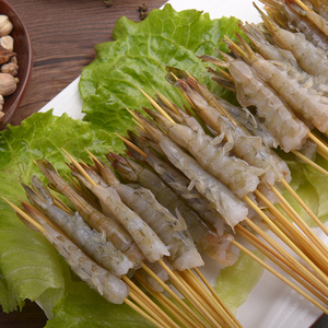 000人付款淘宝烧烤网红夜猫子小黄鱼香辣烤虾腌制青虾串香辣虾大串