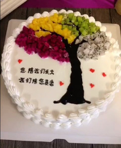 母亲水果生日蛋糕