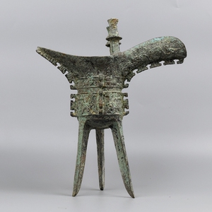 同款货源六一宝贝946518798淘宝青铜器纯铜爵杯商代妇好爵铜酒杯