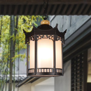 中式亭子吊灯户外凉亭仿古庭院室外防水长廊过道复古走廊阳台宫灯