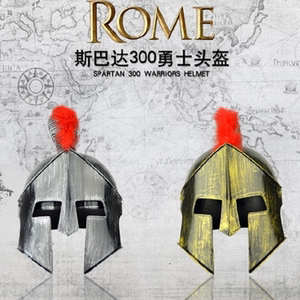 古罗马武士头盔古代将军帽子头盔斯巴达勇士头盔cos表演道具帽子
