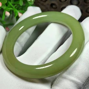 析木绿河磨玉镯 纯天然岫玉手镯 天然女士手镯 女士玉镯 夏季新品