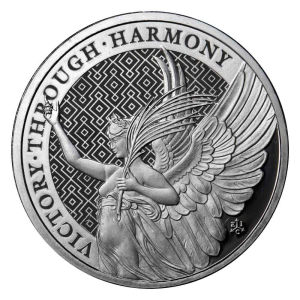 现货 圣赫勒拿岛 2021年女王的美德系列1胜利女神1盎司普制银币