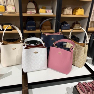 小惠在纽约coach奥莱水桶包小号单肩斜挎双层纯皮美国直邮