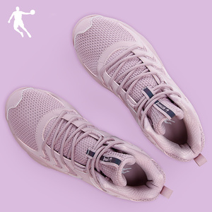 乔丹篮球鞋女鞋高帮春季2022年新款休闲透气学生运动鞋实战球鞋女