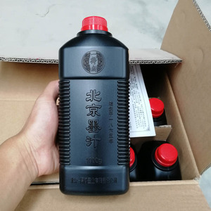 墨汁毛笔字木工墨斗用北京墨汁影视道具制景书法北京墨汁1kg装