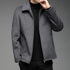 唯品会特卖男装正品牌折扣商城京东官方旗艦店官网翻领毛呢子外套