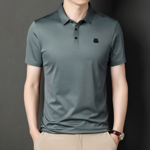 2022夏季京东购物商城官网短袖t恤中年男士无痕polo衫休闲上衣服