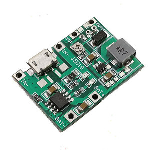 37v 5v升9v万用表改装18650锂电池充电升压放电一体可调模块2a