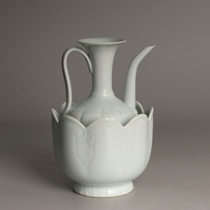 精品北宋全手工小号影青传统温酒壶一套斗茶点茶比赛注水用具古玩