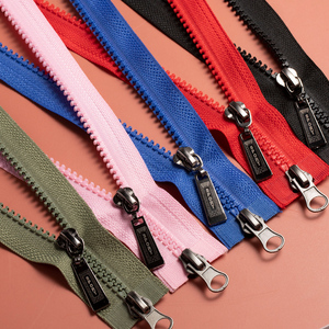 羽绒服长款拉链双头双开衣服外套5号树脂黑色睡袋双向拉锁配件