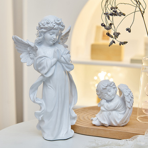 天使雕塑像玄关装饰艺术摆件高级轻奢石膏像书房创意乔迁礼物礼品