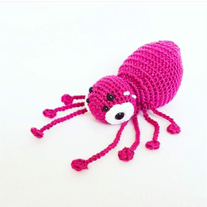 恩妈手作 diy毛线钩针编织lalylala lala蜘蛛玩偶材料包含图解及