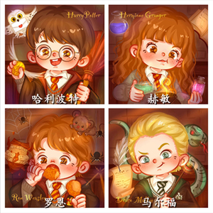 diy欧式卡通人物q版哈利波特贴钻十字绣满钻卧室马尔福赫敏钻石画